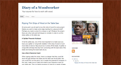 Desktop Screenshot of diaryofawoodworker.com